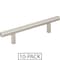 Elements 96 mm Center-to-Center Satin Nickel Naples Cabinet Bar Pull,  156SN-10 - alternate 1
